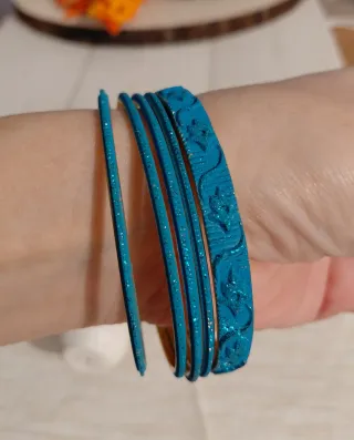 Bracciali Blu Petrolio Decorati