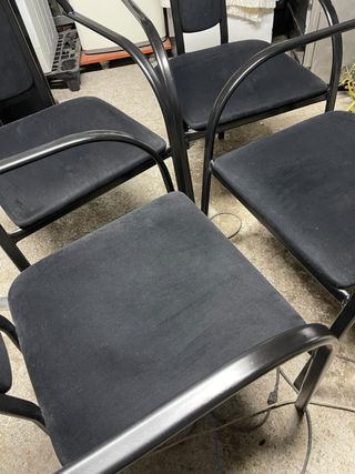Juego de 4 Sillas Negras