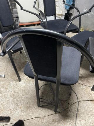 Juego de 4 Sillas Negras