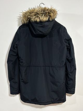 Parka blu navy uomo con pelliccia Alcott