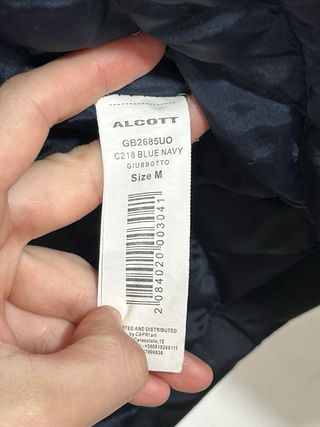 Parka blu navy uomo con pelliccia Alcott