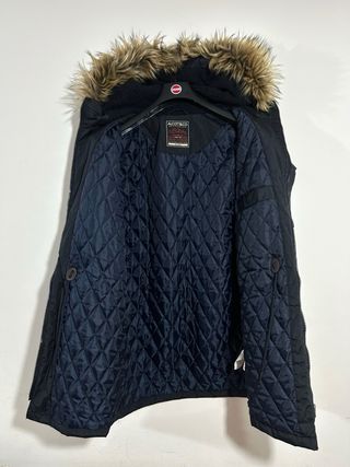 Parka blu navy uomo con pelliccia Alcott