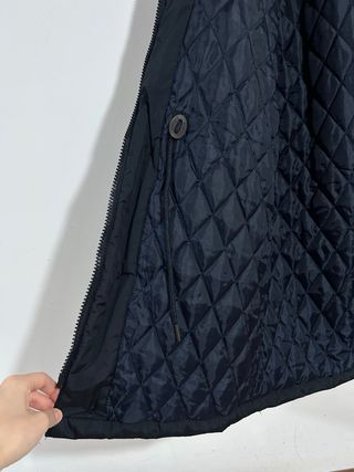 Parka blu navy uomo con pelliccia Alcott