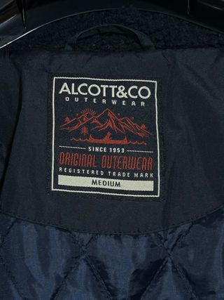 Parka blu navy uomo con pelliccia Alcott