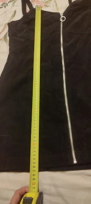 Vestito velluto nero Piazza Italia M