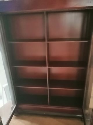 Vetrinetta in legno e vetro vintage