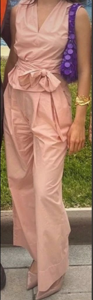 Conjunto Zara rosa pantalón y top