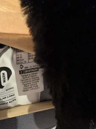 Cazadora Decathlon Ski chicaBlanca Negra