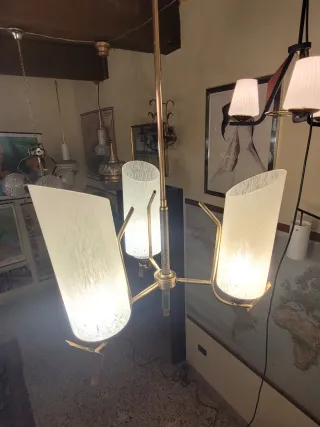 Lampada sospensione in stile Stinovo anni '50