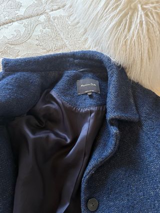 Abrigo Massimo Dutti azul