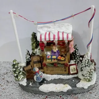 Scena natalizio illuminata