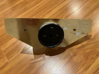 Aplique dorado de pared clásico cristal estriado