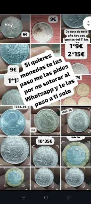 Monedas variadas