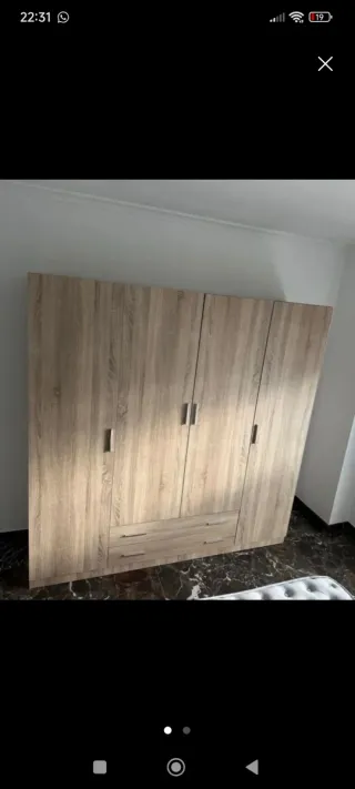 Base tapizada cama 135x190 cm