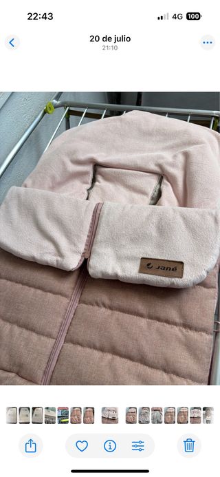 Saco de Invierno Jané Universal Rosa