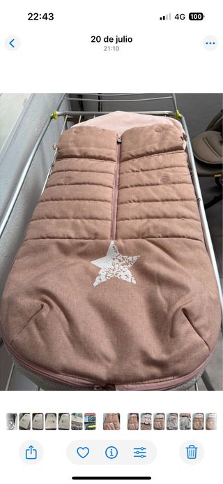 Saco de Invierno Jané Universal Rosa