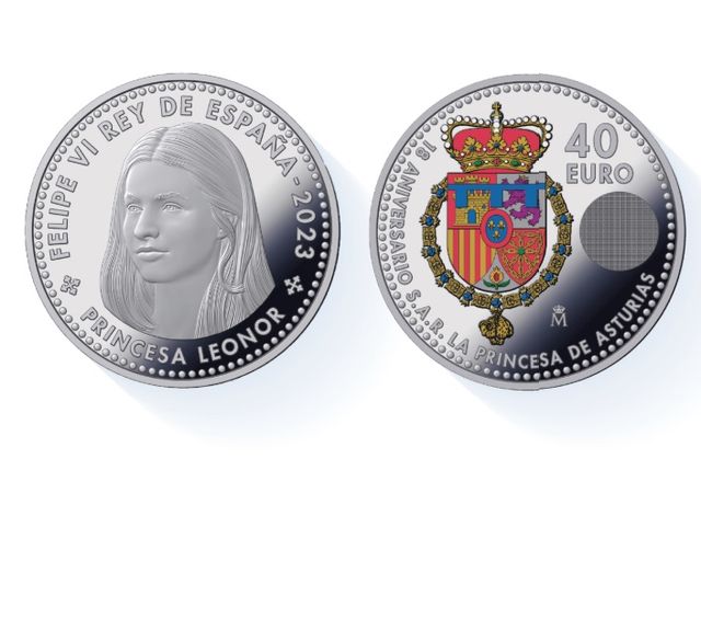 2 Monete 40€ Principessa Leonor 2023 Precintate