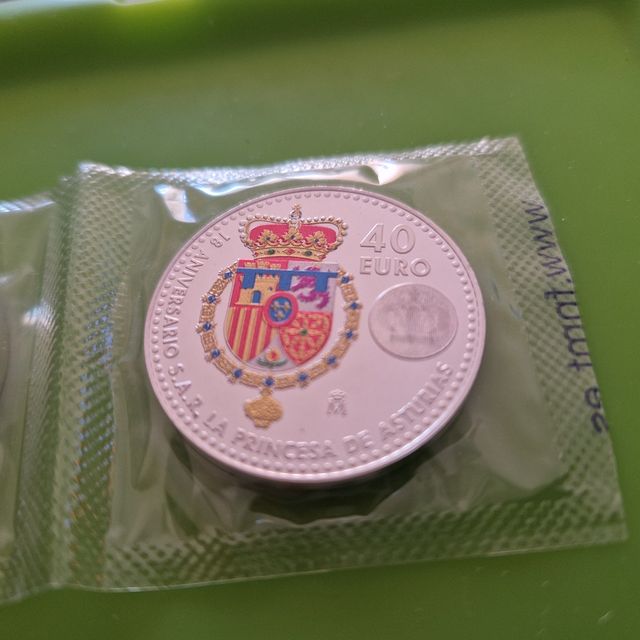 2 Monete 40€ Principessa Leonor 2023 Precintate