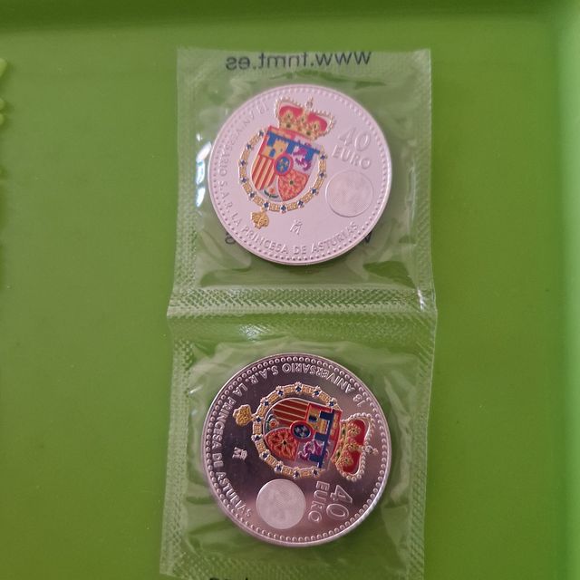 2 Monete 40€ Principessa Leonor 2023 Precintate