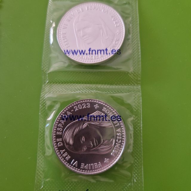 2 Monete 40€ Principessa Leonor 2023 Precintate