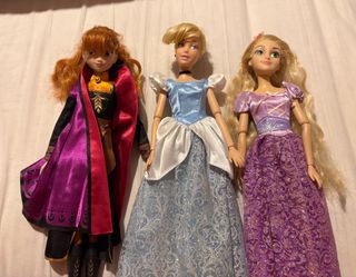 Bambole Disney: Anna, Cenerentola e Rapunzel