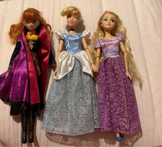 Bambole Disney: Anna, Cenerentola e Rapunzel