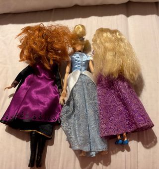 Bambole Disney: Anna, Cenerentola e Rapunzel