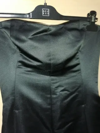 Vestido fiesta negro brillo