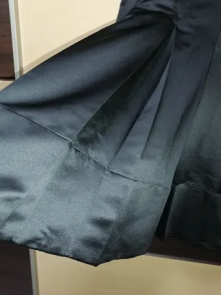 Vestido fiesta negro brillo