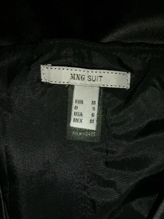 Vestido fiesta negro brillo