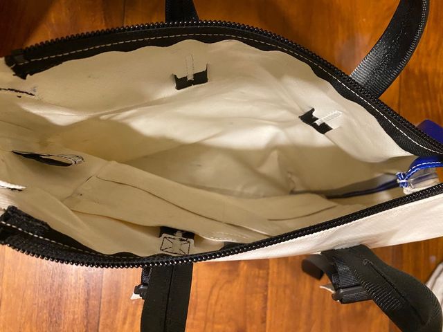 Mochila Freitag Pete Azul/Blanco nueva