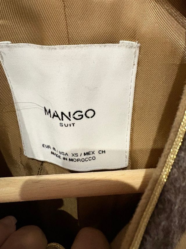 Abrigo Mango Beige