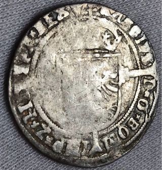 Medio Real Plata Carlos V Países Bajos