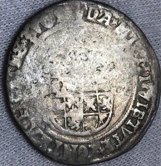 Medio Real Plata Carlos V Países Bajos