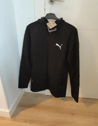 Chaqueta Puma Negra con Capucha