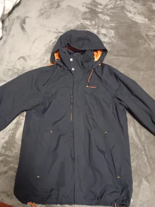 Chaqueta Quechua Negra y Naranja