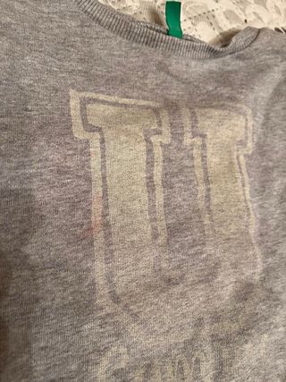 Sudadera gris Benetton