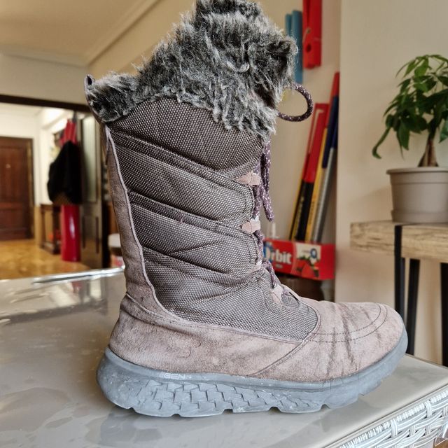 Stivali Skechers Taglia 40 Marroni/Grigi