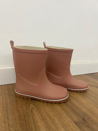 Botas de agua rosas niña