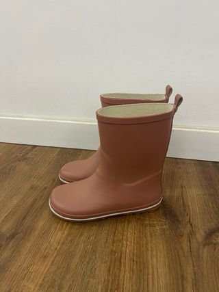 Botas de agua rosas niña