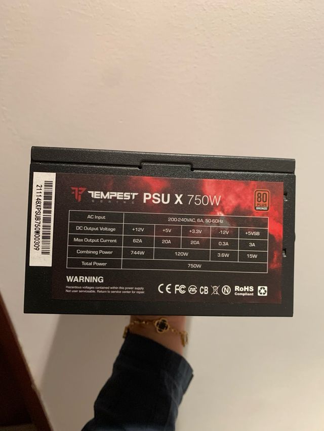 Fuente Alimentación Tempest PSU X 750W
