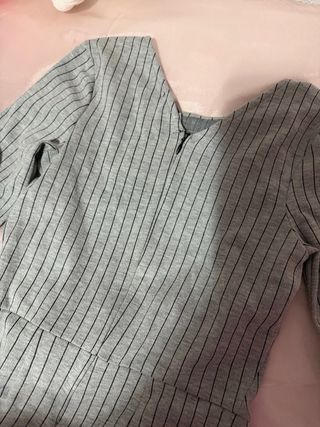 Mono gris Bershka manga larga