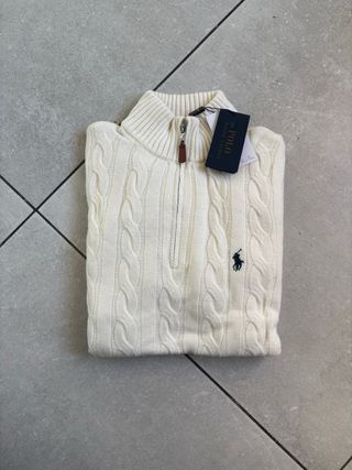 Maglione Ralph Lauren Uomo Taglia M Bianco