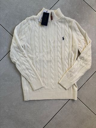Maglione Ralph Lauren Uomo Taglia M Bianco