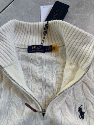 Maglione Ralph Lauren Uomo Taglia M Bianco