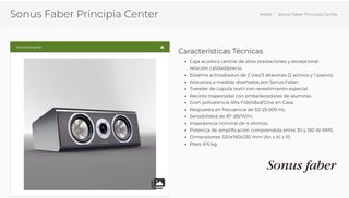 Altavoz Central Sonus Faber Principia Negro/Plata