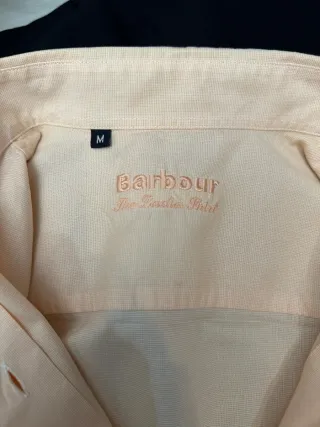 Camisa Barbour Algodón Amarilla