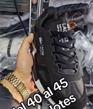 Zapatillas Lacoste Talla 41 Rosa y Azul