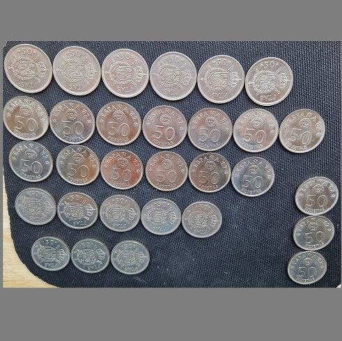 30 Monete 50 Peseta Grandi Spagna