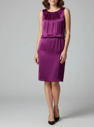 Elegante vestido morado talla M
